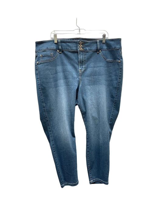 Jeans Jeggings By Torrid In Blue Denim, Size:22