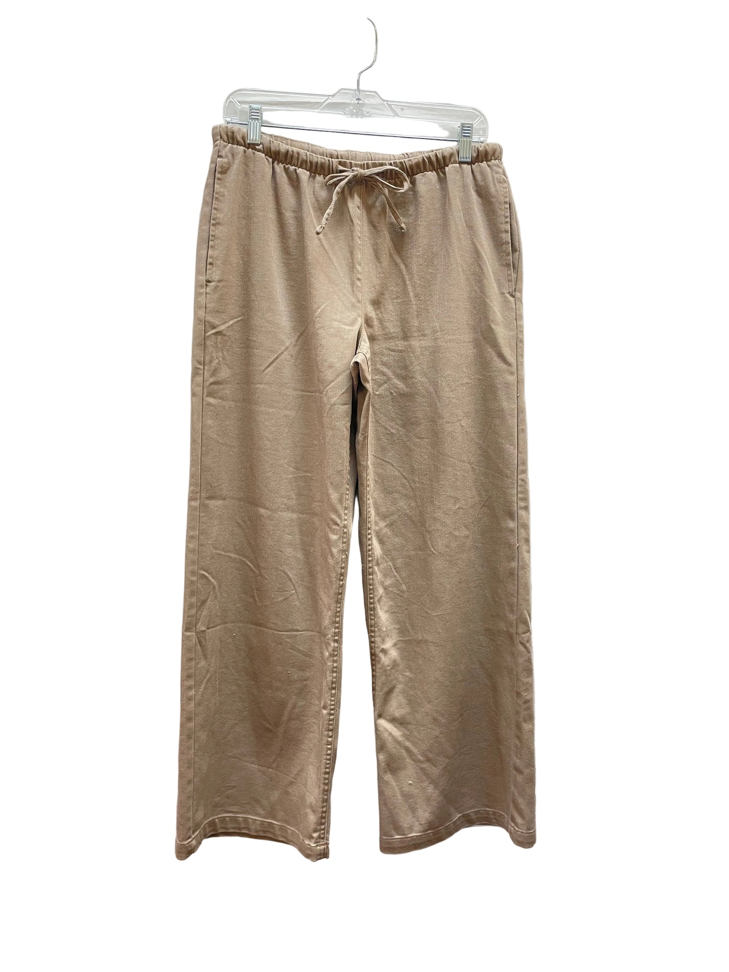 Jeans Wide Leg By Vanilla Star In Tan Denim, Size:M