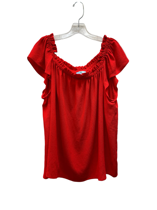 Top Sleeveless Basic By Cece In Red, Size:Xl