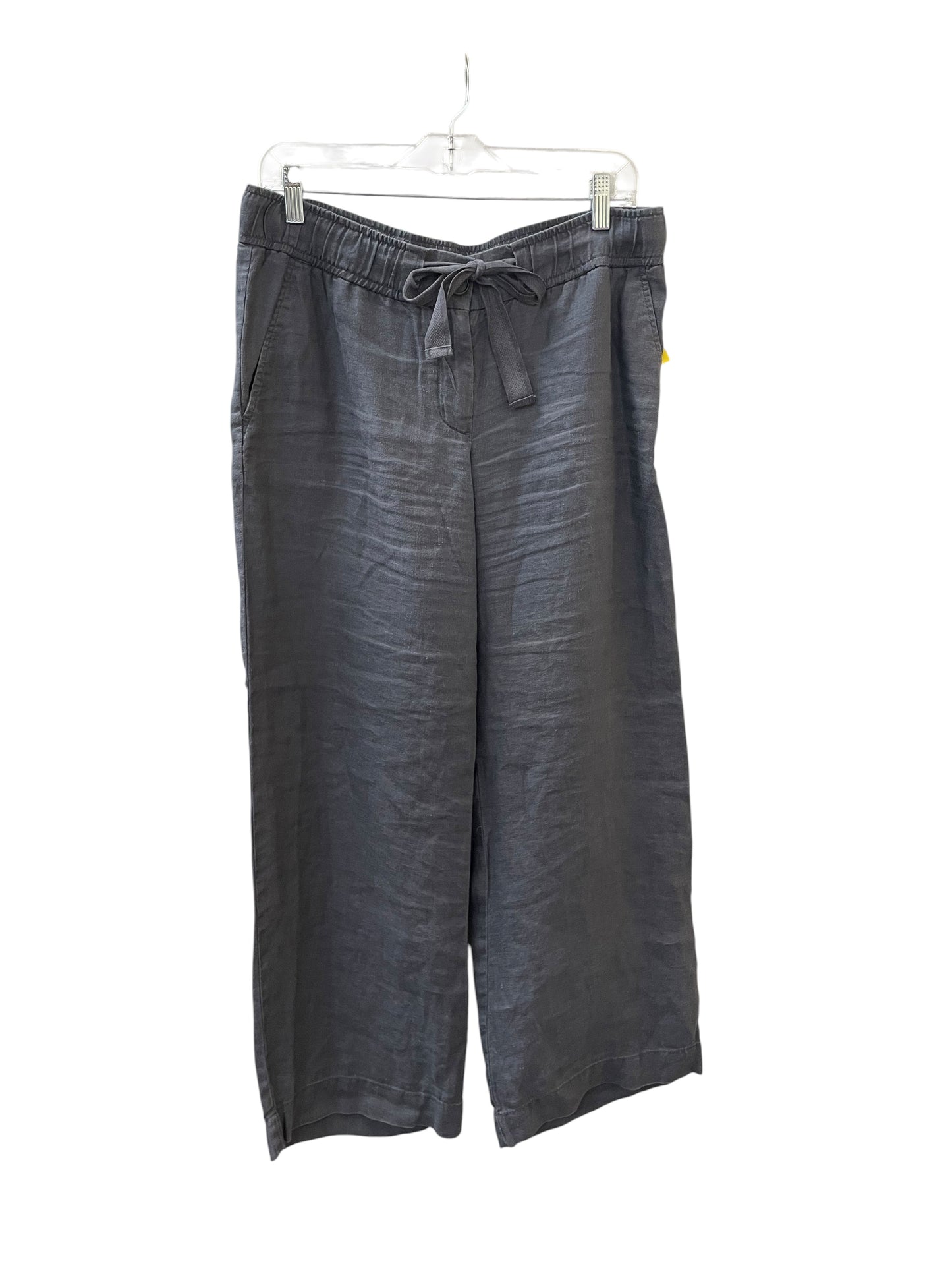 Pants Linen By Loft In Grey, Size:6