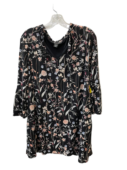 Dress Casual Short By Style And Company In Floral Print, Size:L