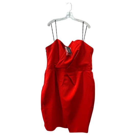 Dress Party Midi By City Chic In Orange, Size:Xl