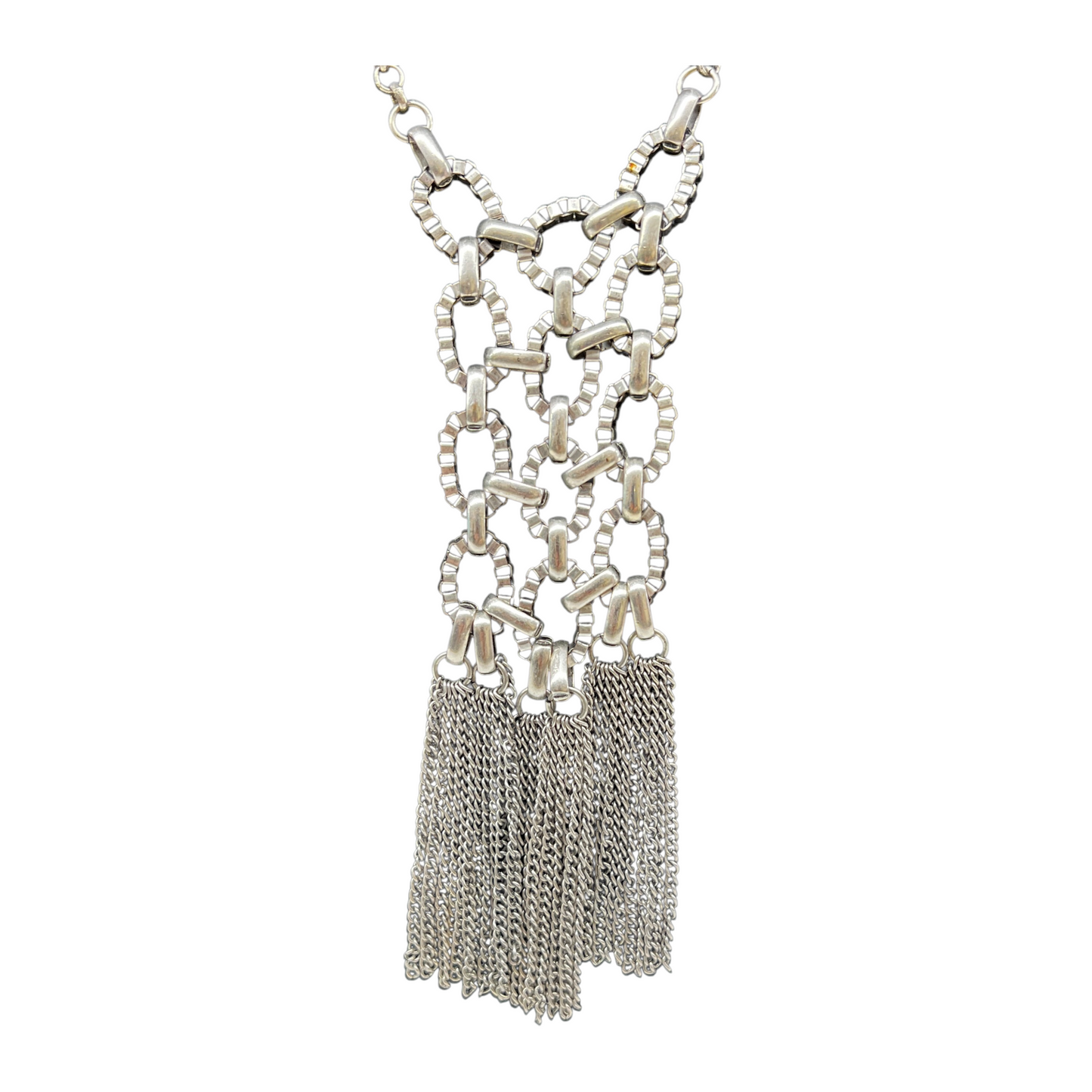 Necklace Statement By Chicos In Silver