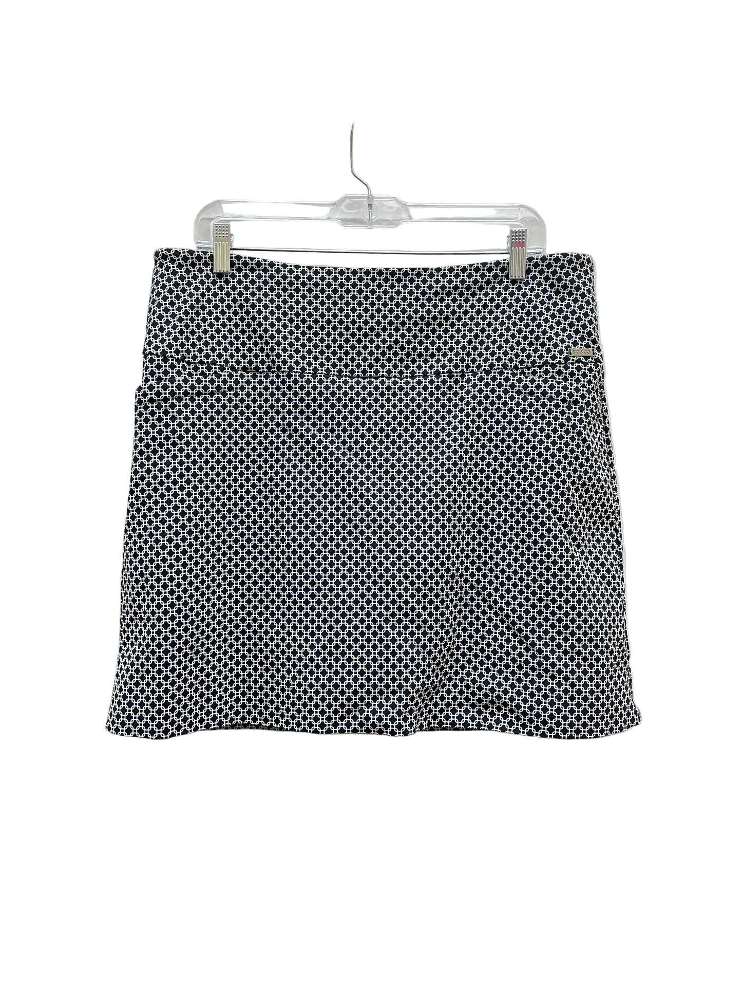 Skort By S.C.&CO In Black & White, Size:Xl