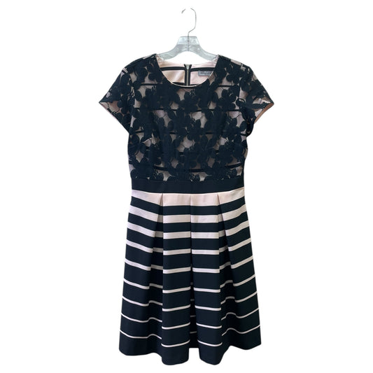 Dress Party Midi By Dannyandnicole In Black & Pink, Size:10
