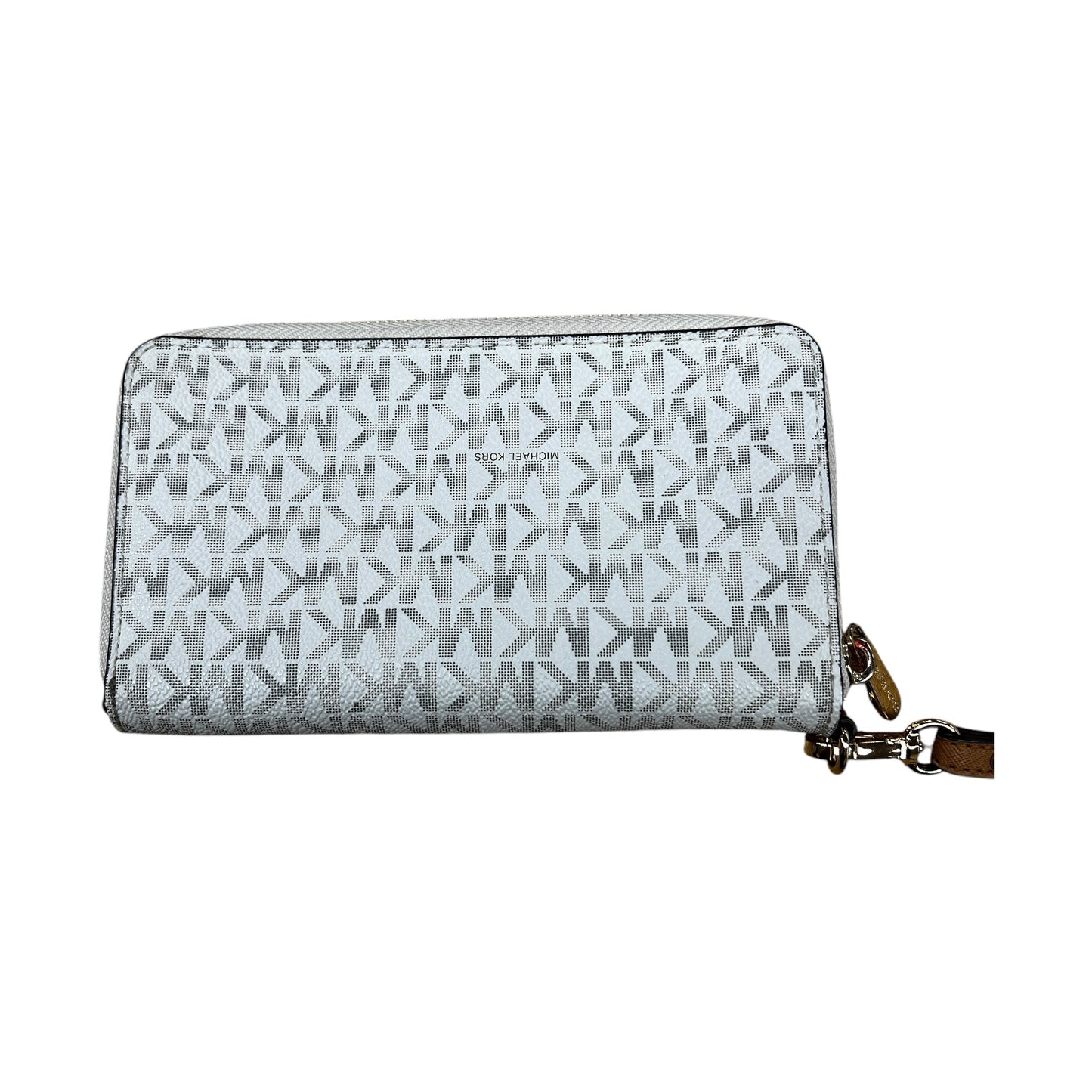 Wristlet Designer By Michael Kors In Cream, Size:Medium