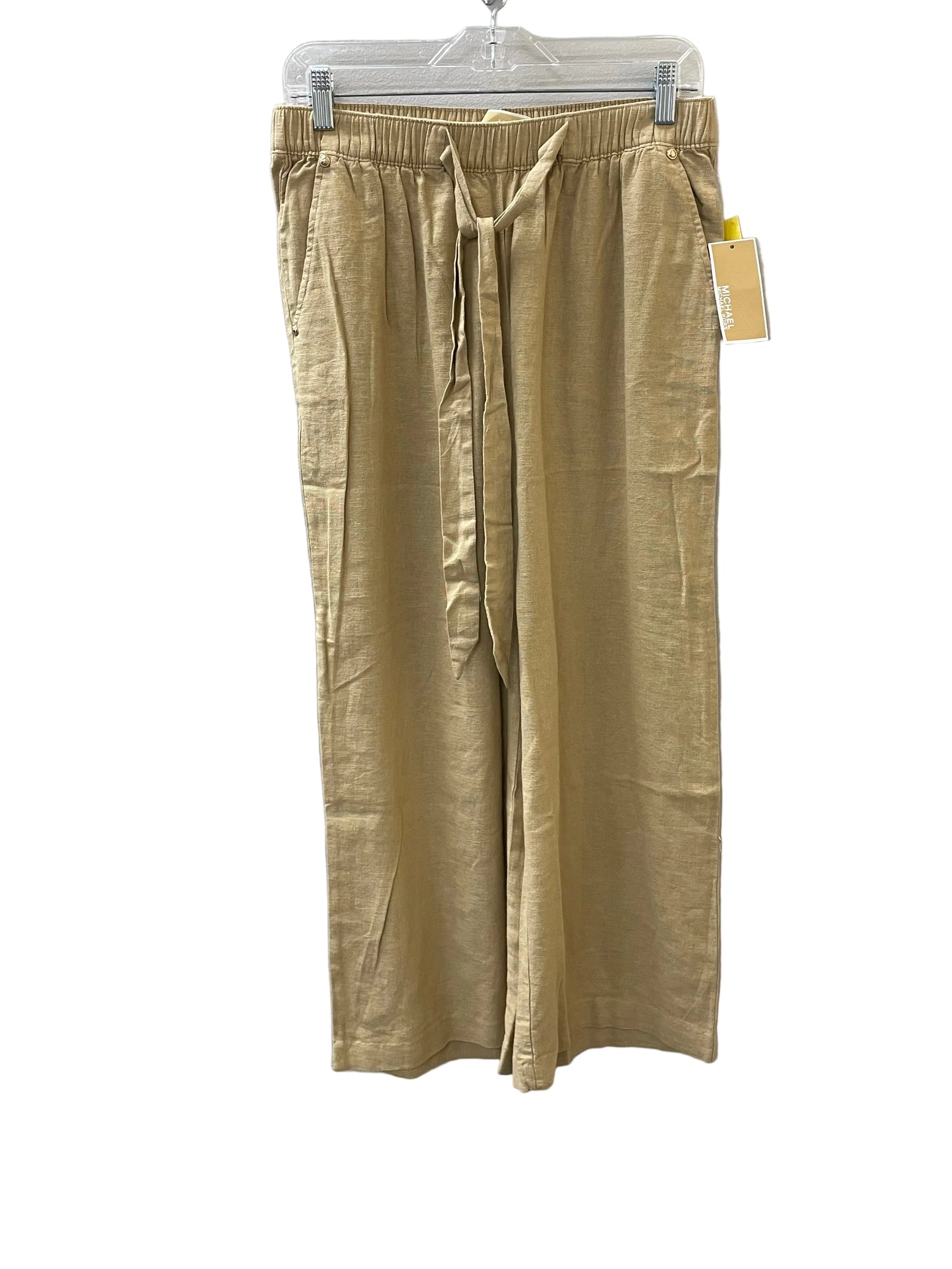 Pants Linen By Michael By Michael Kors In Tan, Size:8