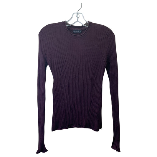 TOP LS by ZARA in MAROON, Size:L