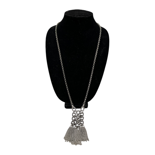 Necklace Statement By Chicos In Silver