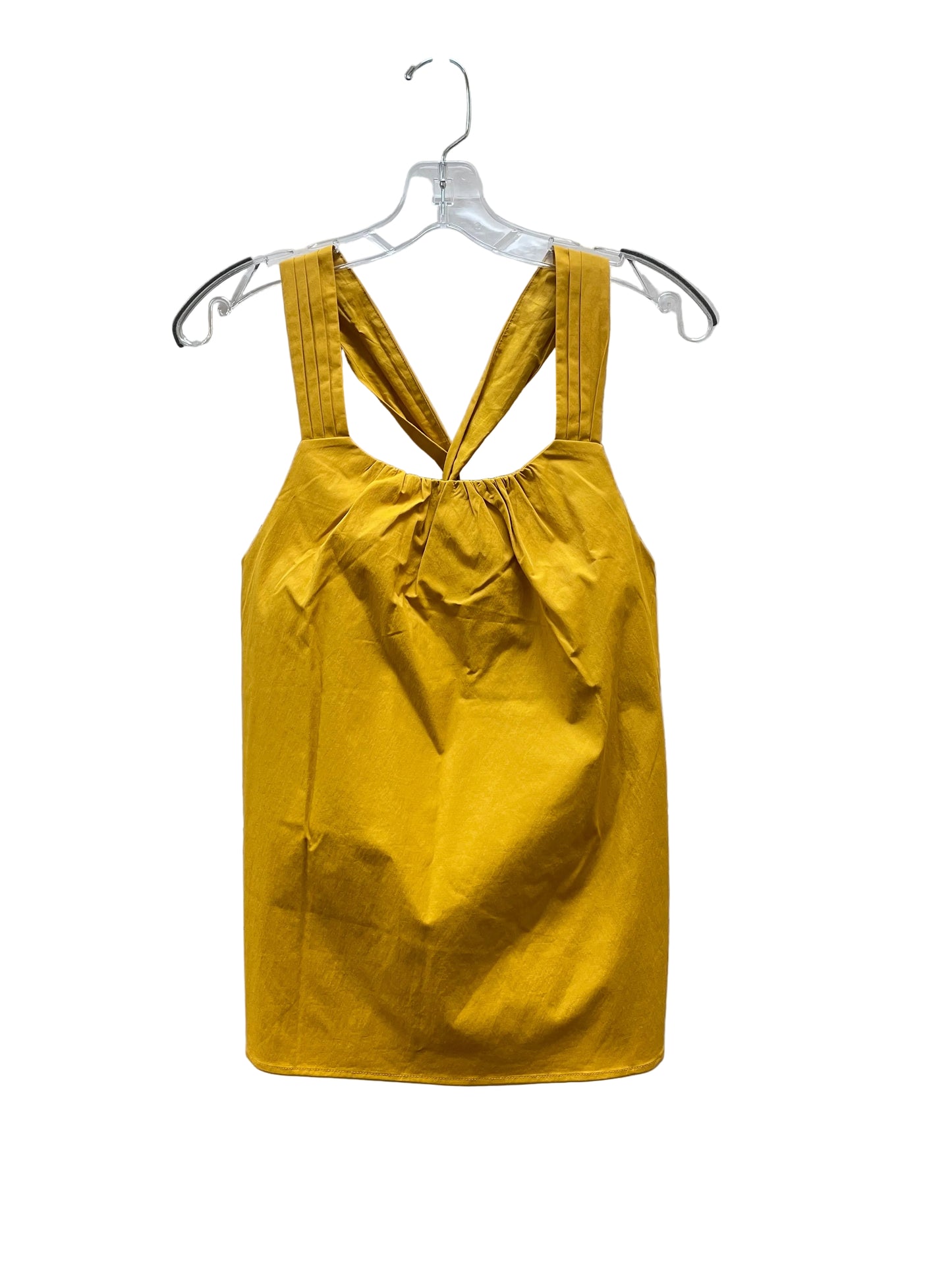Top Sleeveless By Banana Republic In Yellow, Size:S