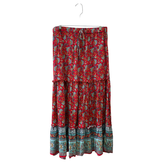 Skirt Maxi By Clothes Mentor In Paisley Print, Size:L
