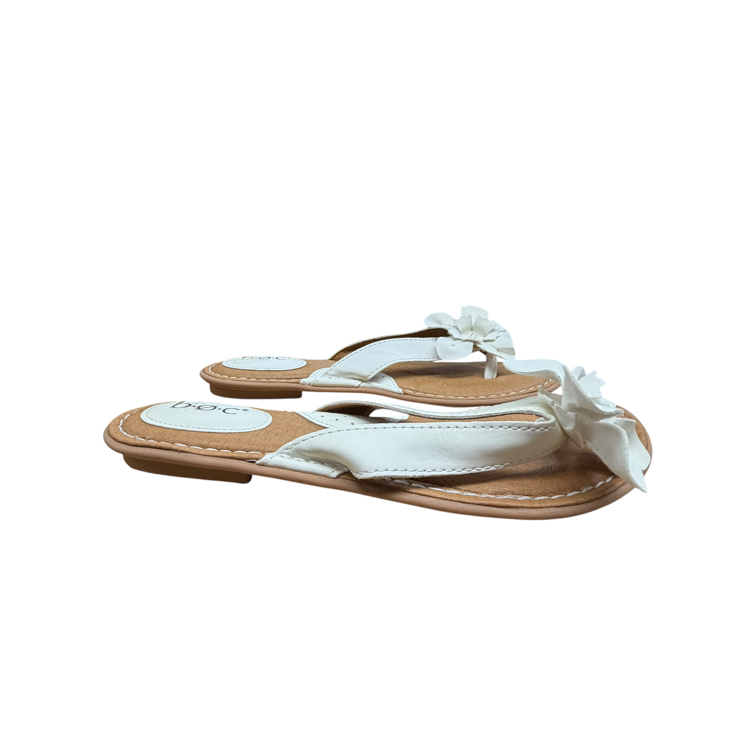 Sandals Flats By Boc In White, Size:7