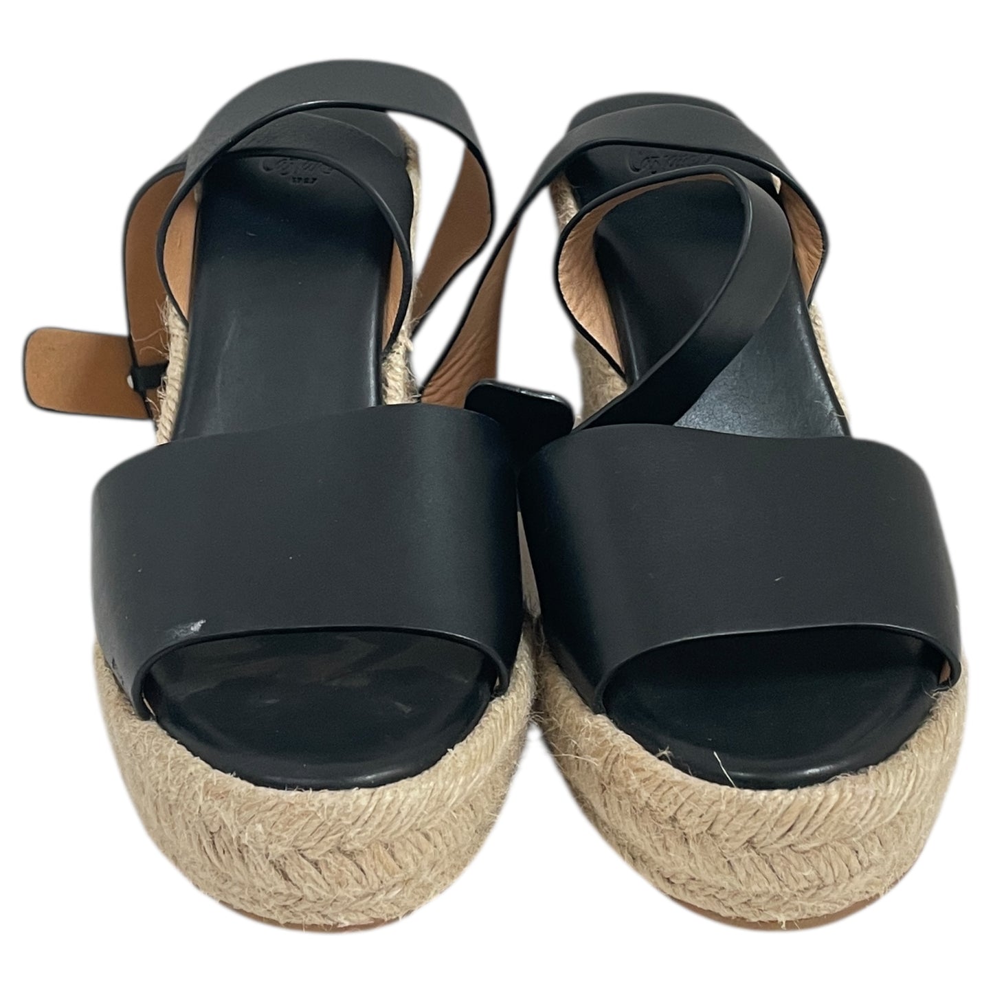 Sandals Heels Wedge By CASTAMER In Black, Size:9.5