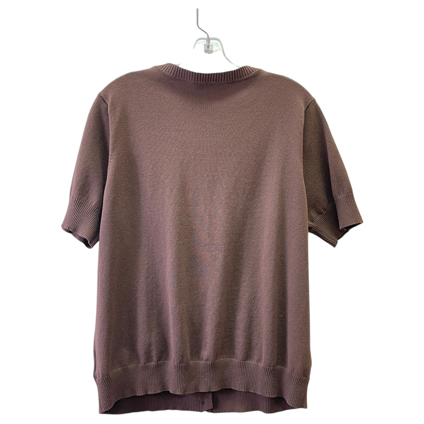 Sweater Ss By D&Co. In Brown, Size:1X