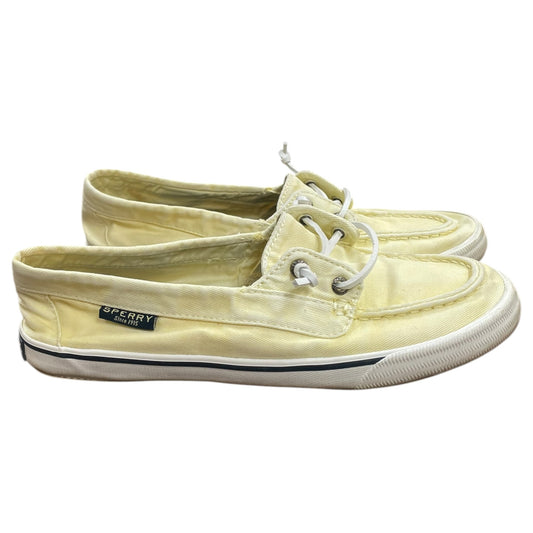 Shoes Flats By Sperry In Yellow, Size:8
