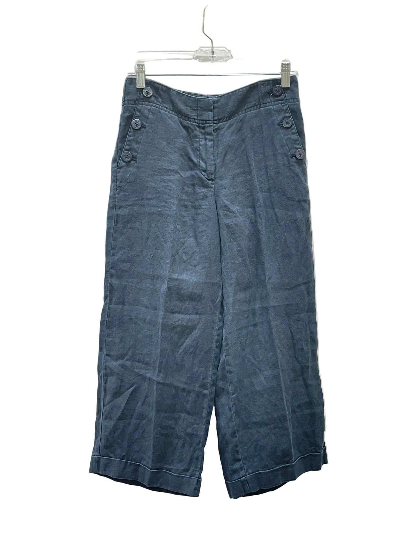 Pants Linen By Loft In Blue, Size:2P