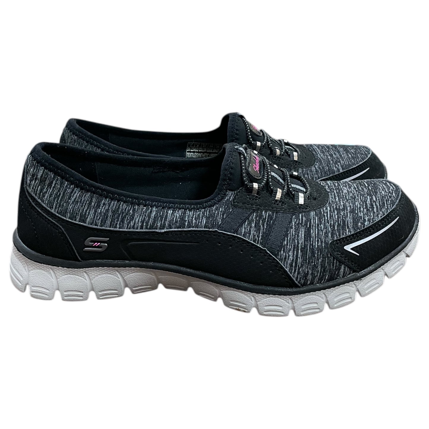 Shoes Flats By Skechers In Black & Grey, Size:7