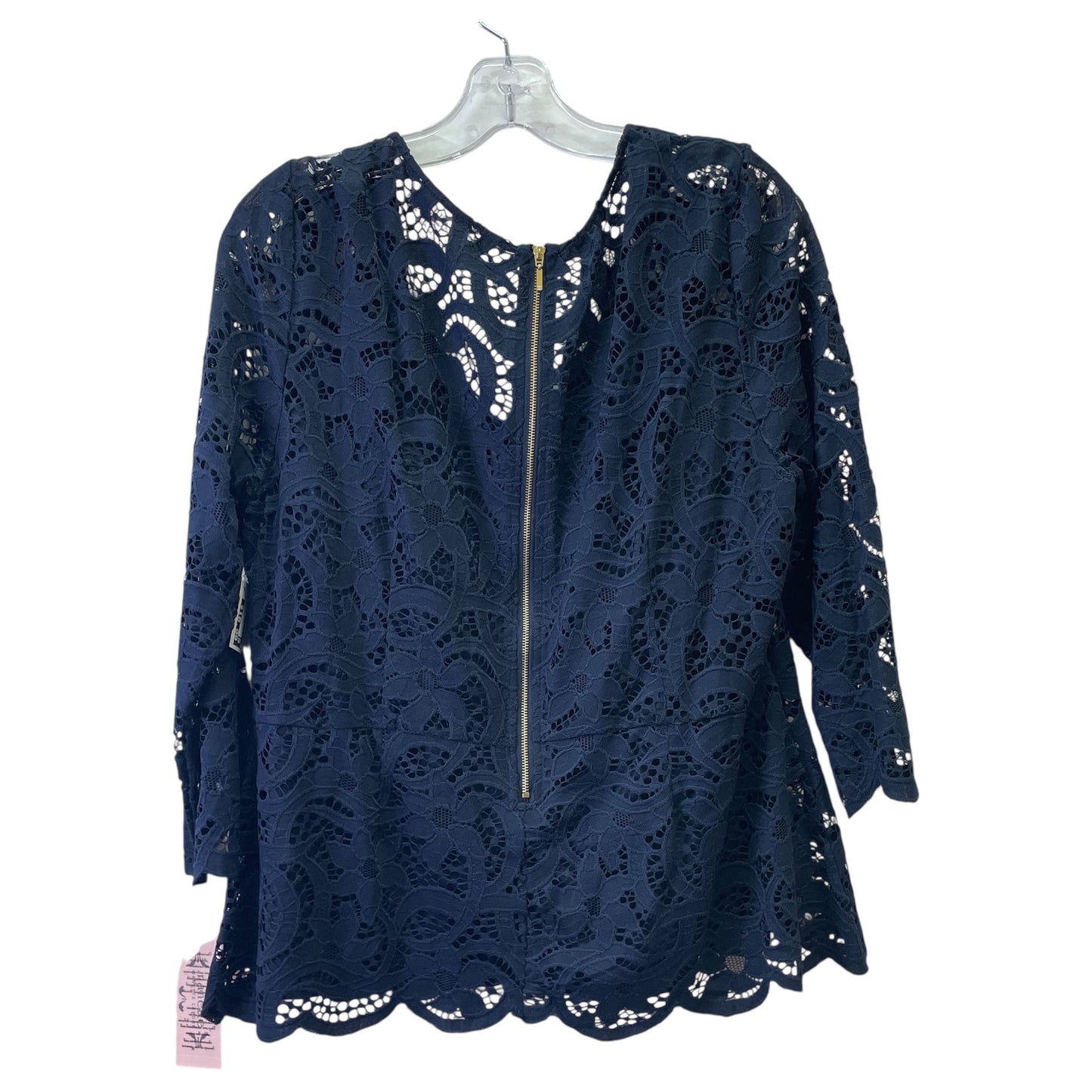 Top Ls By Nanette Lepore In Blue, Size:Xl