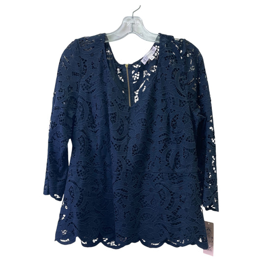 Top Ls By Nanette Lepore In Blue, Size:Xl