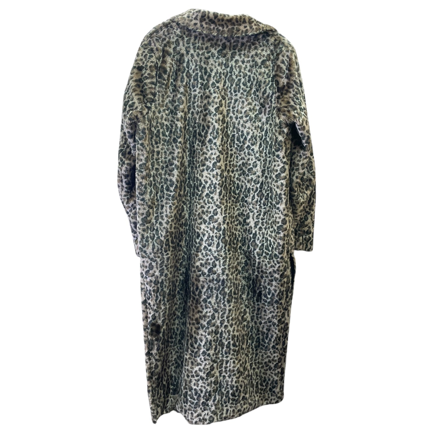 Coat Faux Fur & Sherpa By Jolt In Animal Print, Size:M