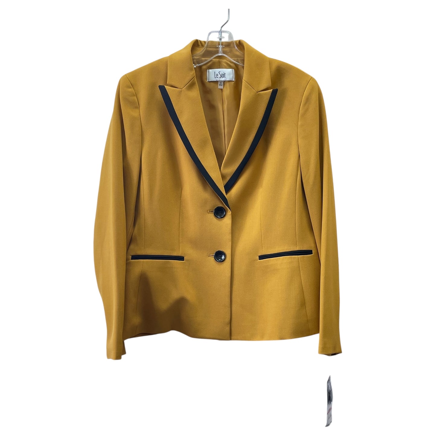 Pants Suit 2Pc By Le Suit In Black & Gold, Size:M