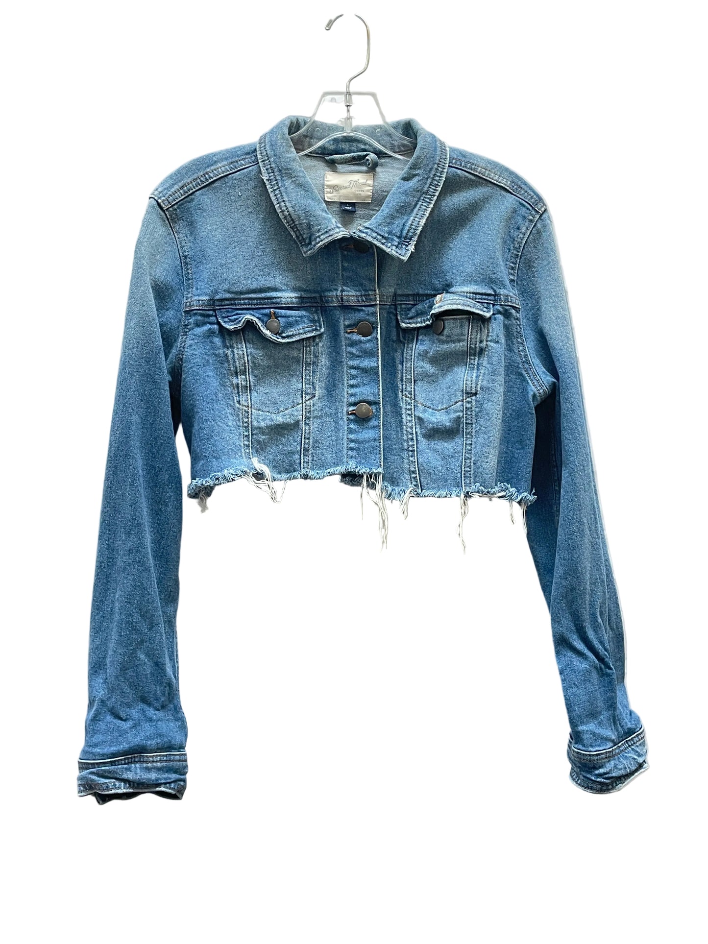 Jacket Denim By Universal Thread In Blue Denim, Size:L