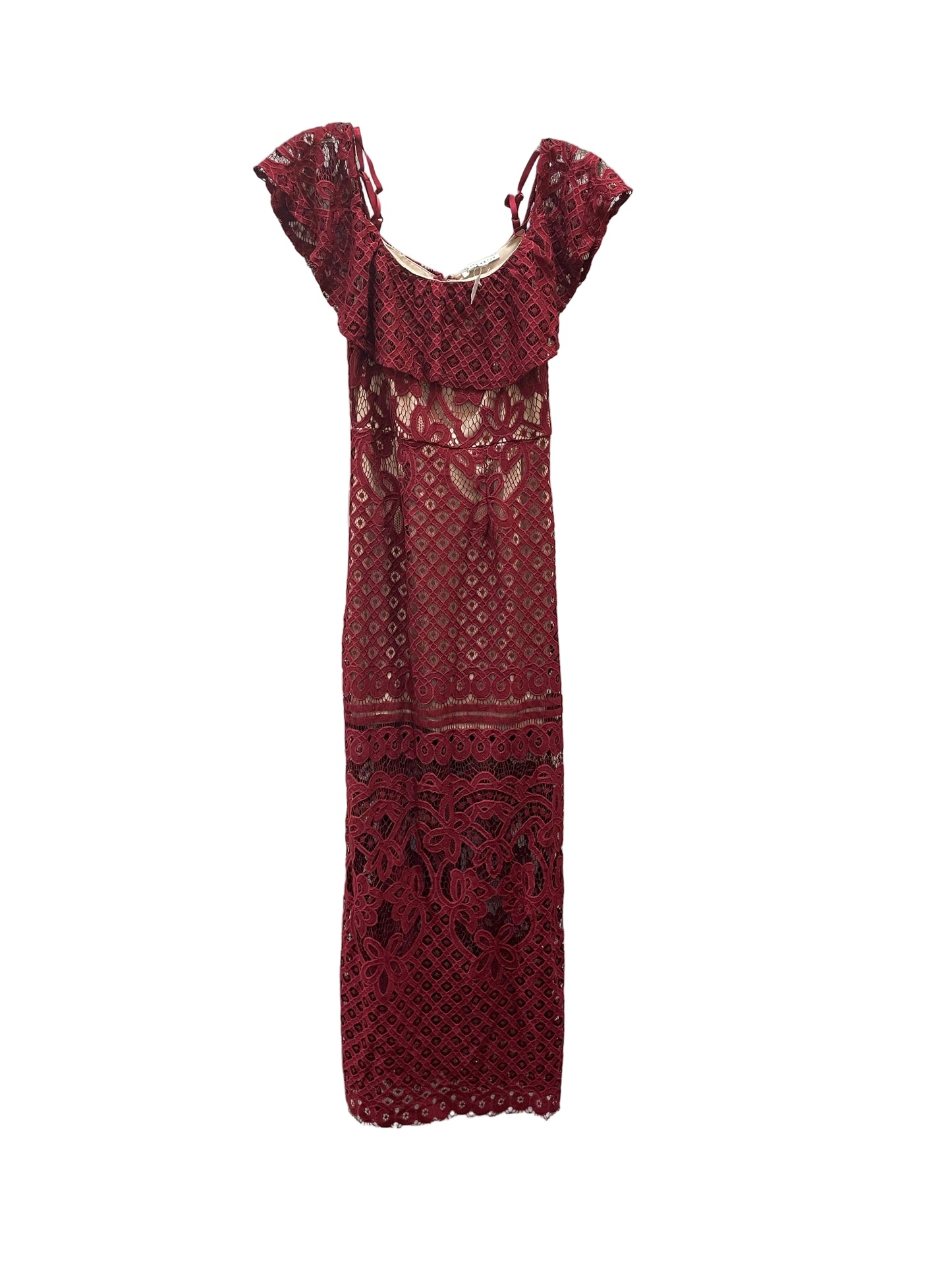 Dress Casual Maxi By Haute Monde In Red, Size:S