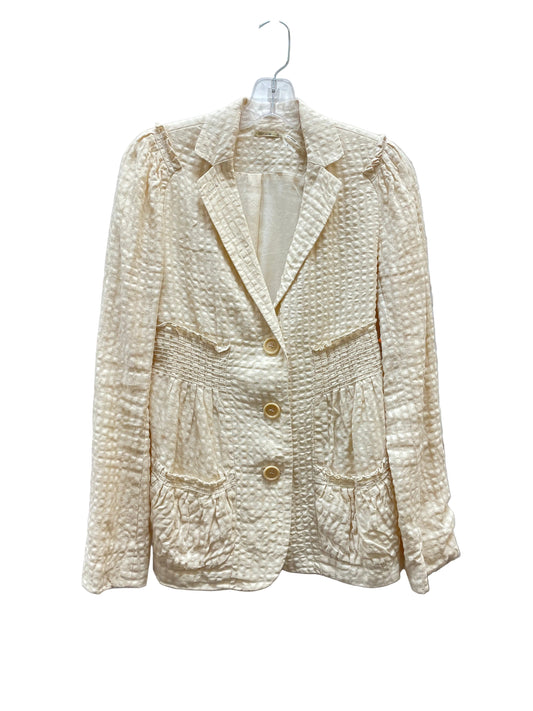 Blazer By Max Studio In Cream, Size:M