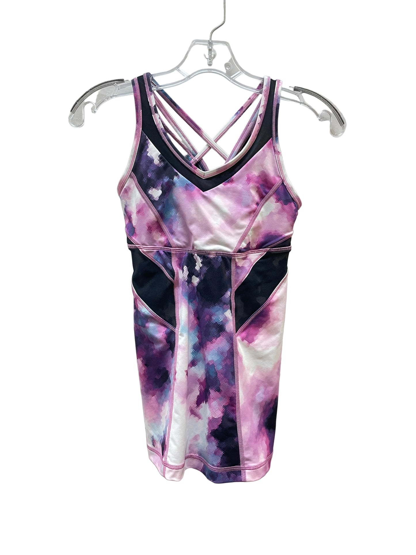 Athletic Tank Top By Lululemon In Purple & White, Size:4