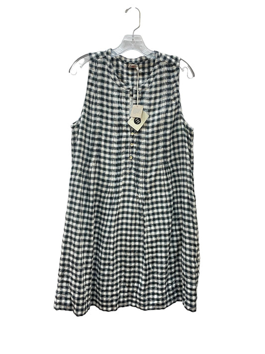 Dress Casual Midi By Faherty In Black & Cream, Size:L