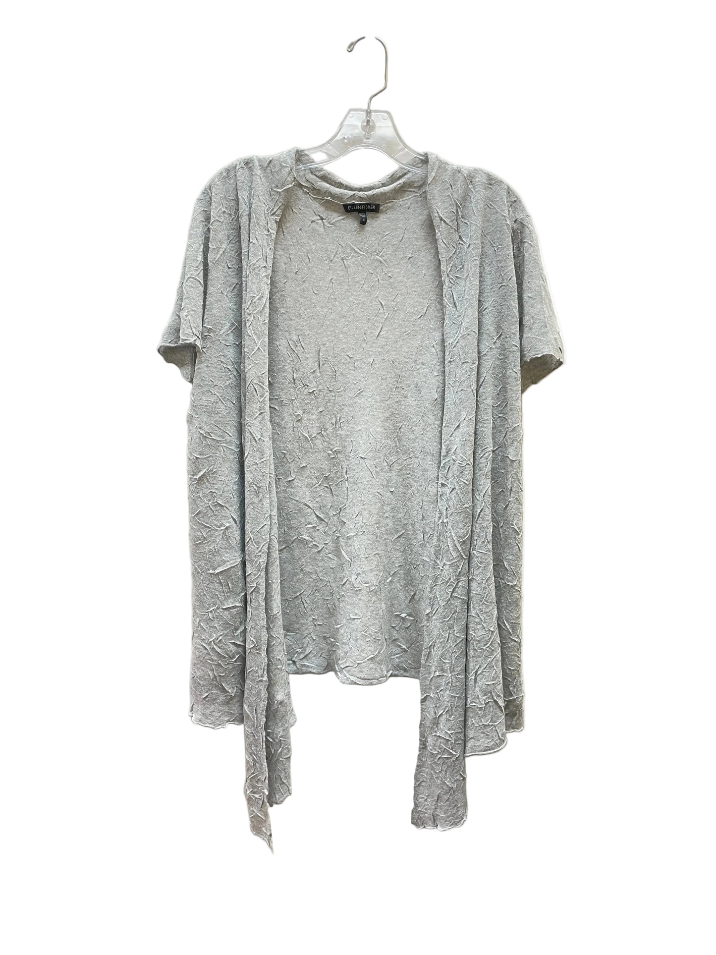 Cardigan By Eileen Fisher In Grey, Size:Xl