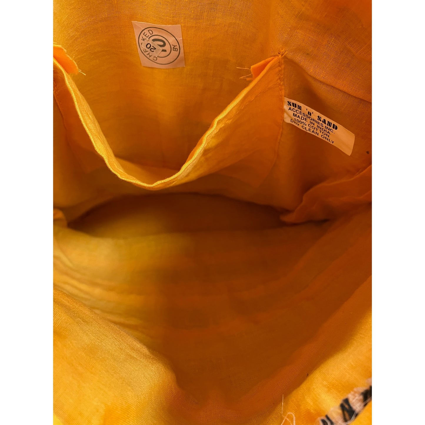 Tote By Sun n Sand In Yellow, Size:Large