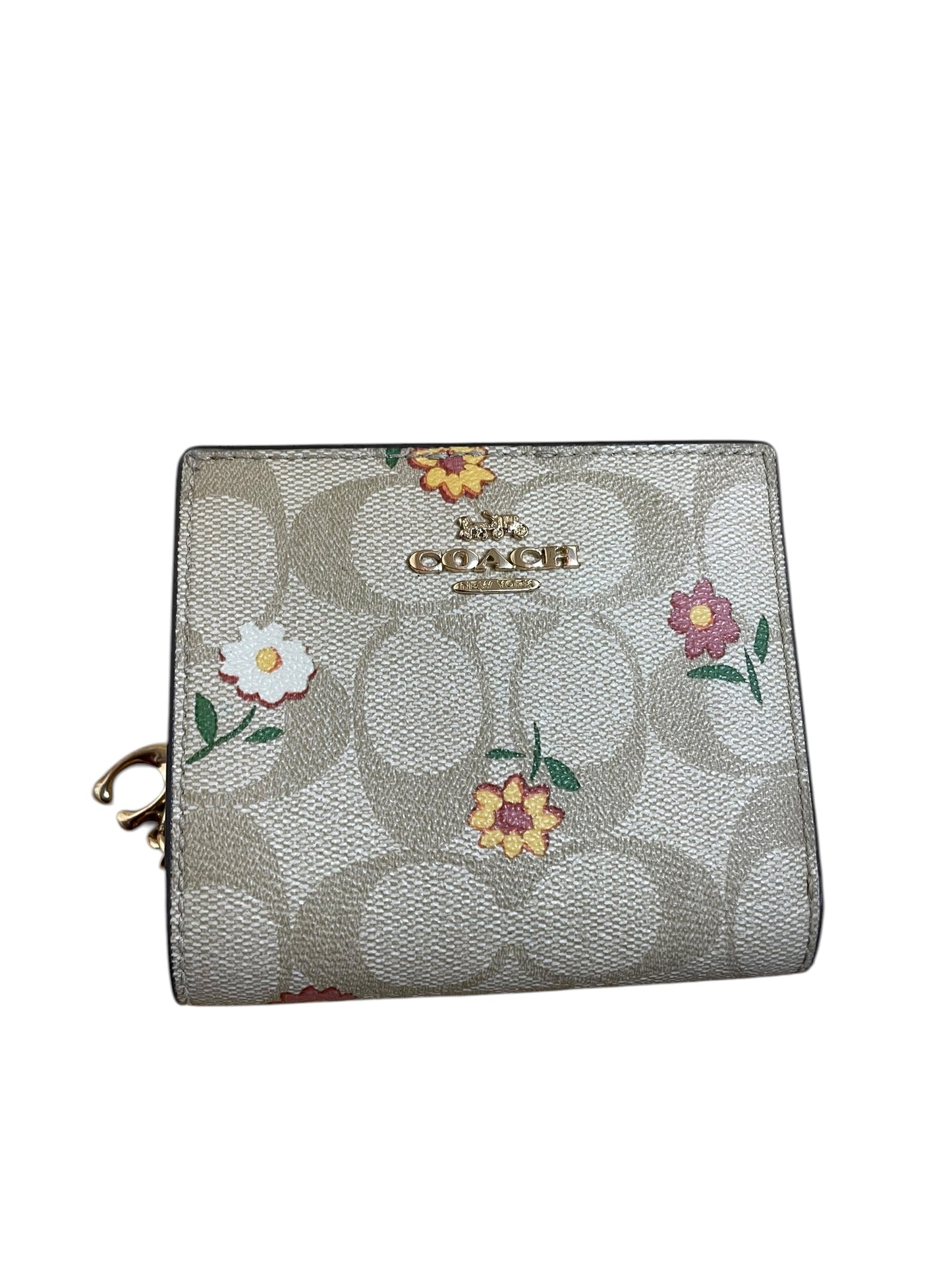 Wallet Designer By Coach In Floral Print, Size:Small