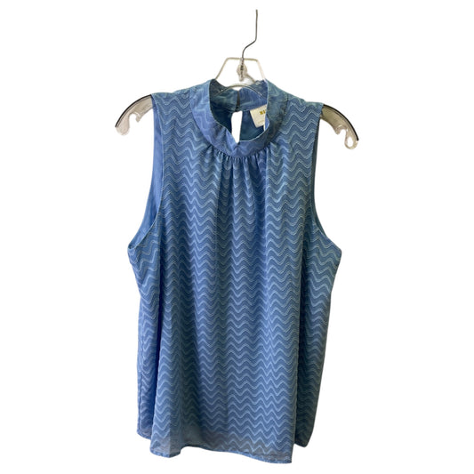 Top Sleeveless By Maeve In Blue, Size:L