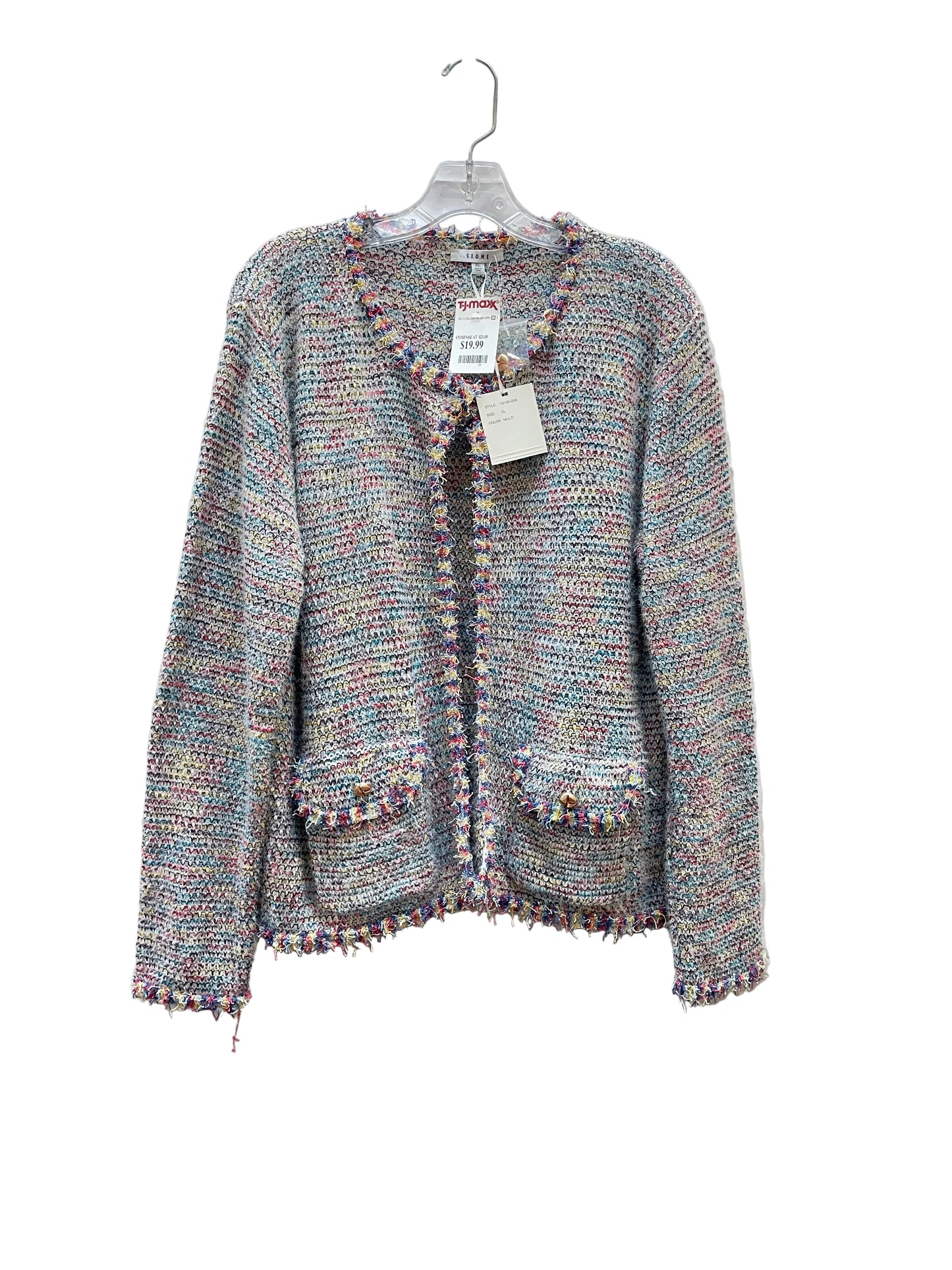Cardigan By Sioni In Multi, Size:Xl