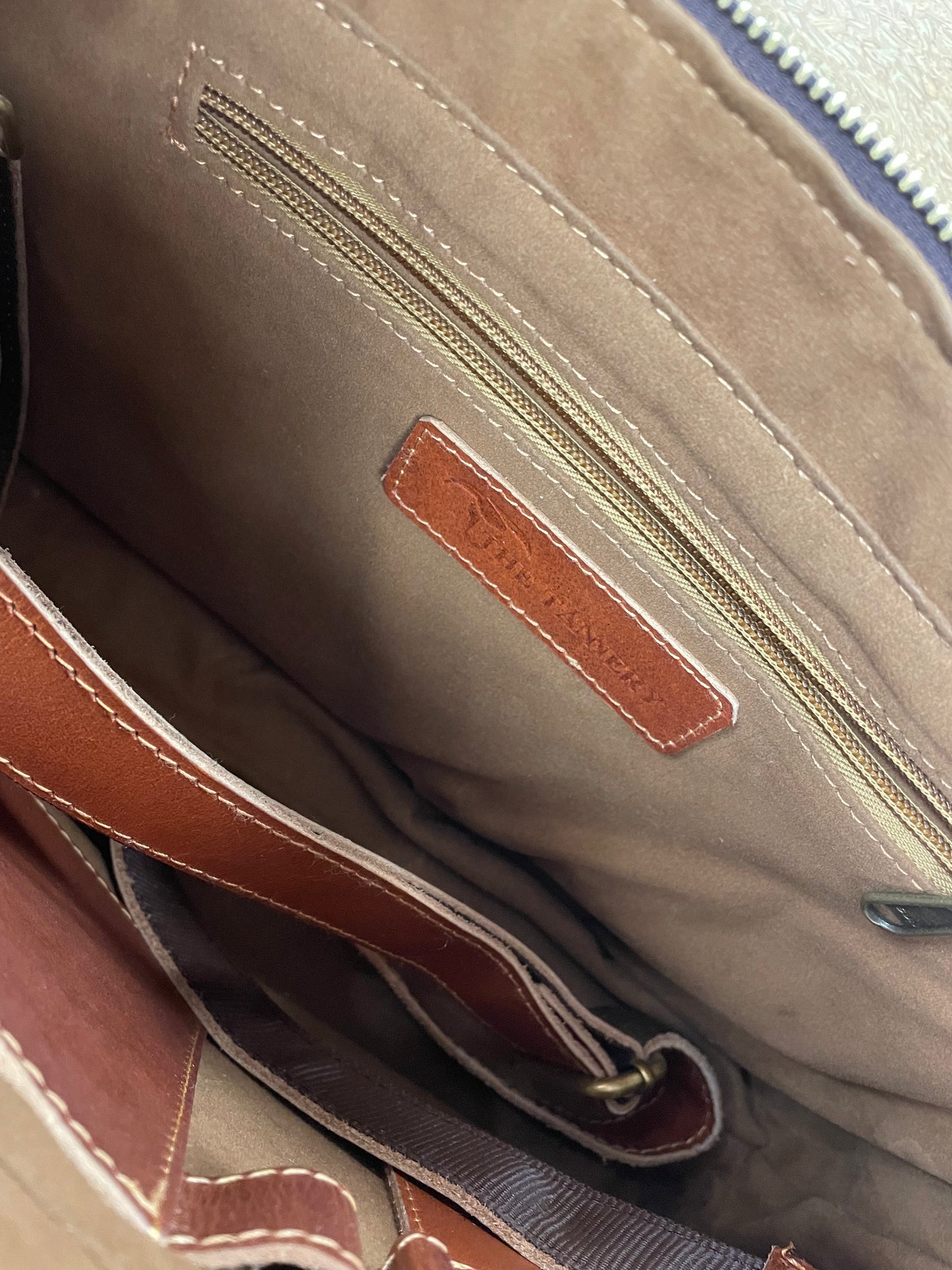 Handbag Leather By THE TANNERY, Size: Large