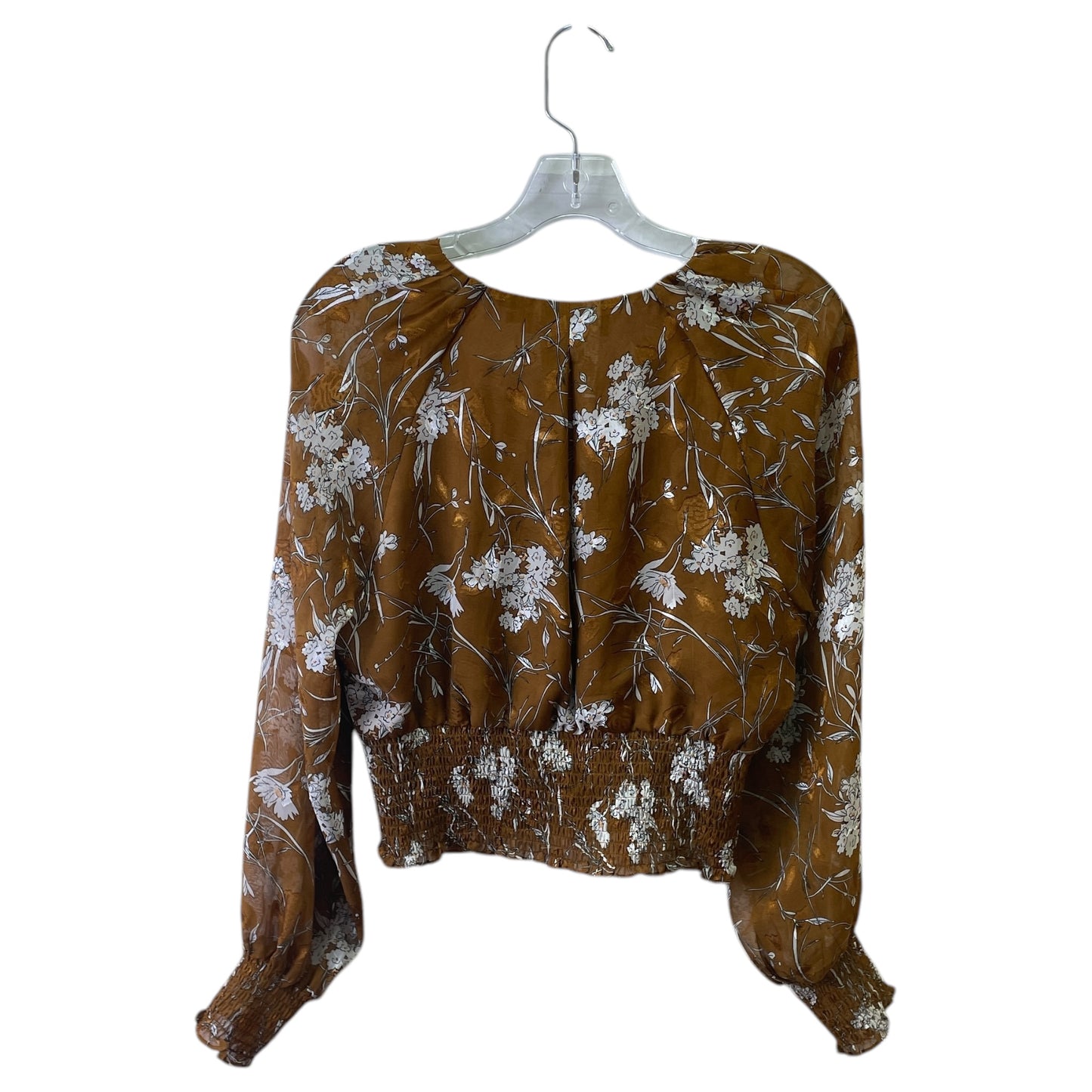 Top Ls By Astr In Tan, Size:M