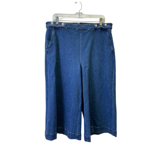 Jeans Cropped By Charter Club In Blue Denim, Size:14