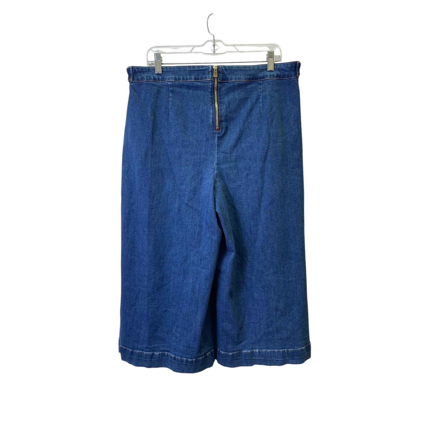 Jeans Cropped By Charter Club In Blue Denim, Size:14