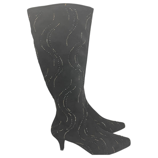 Boots Mid-Calf Heels By Impo In Black, Size:7.5