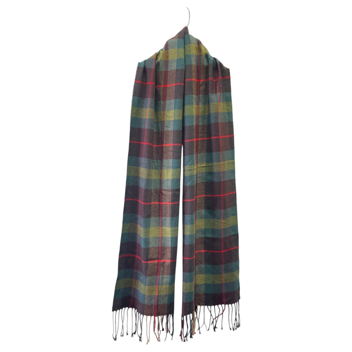 Scarf Winter By CASHMERE FELL In Plaid Pattern