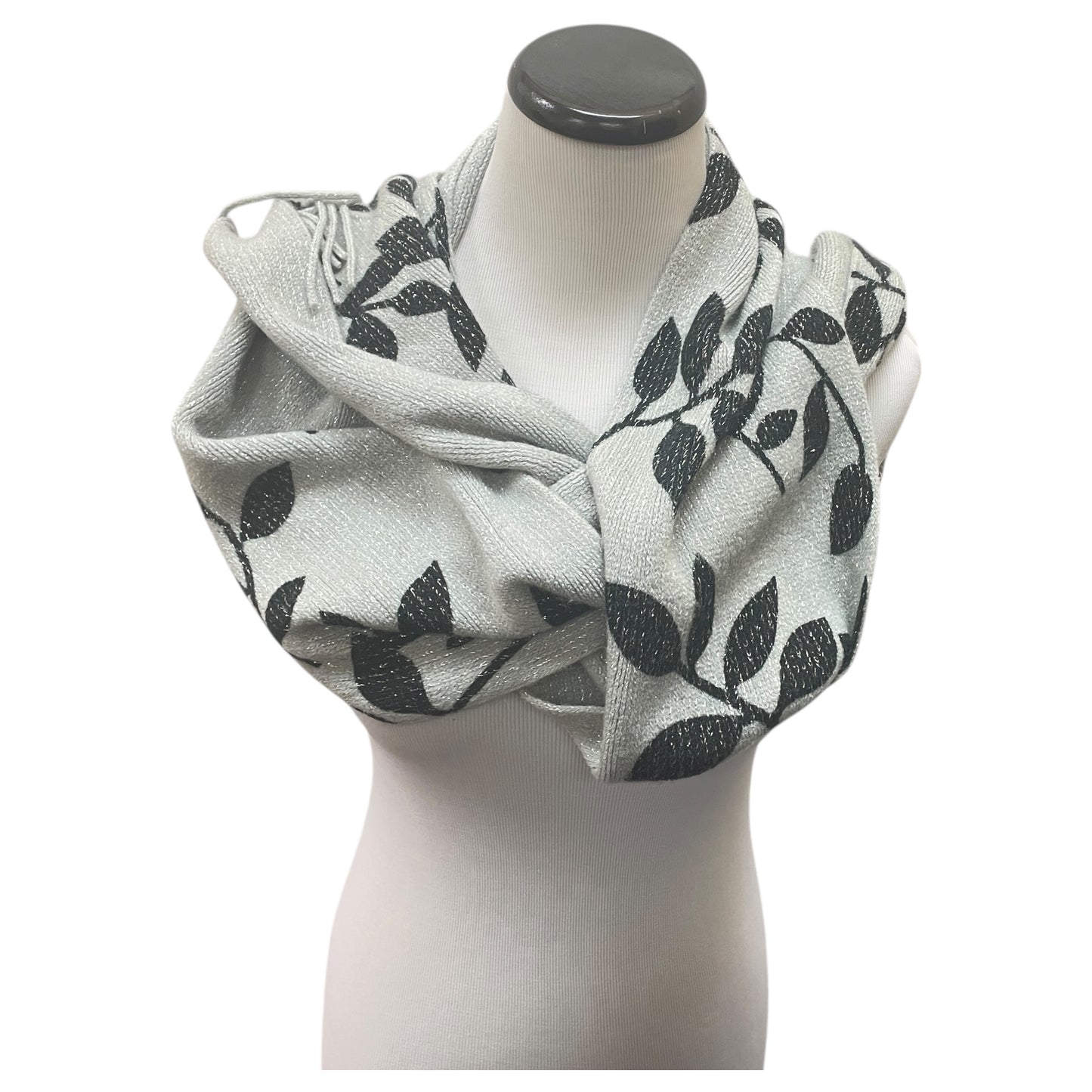 Scarf Long By Cejon In Black & Grey
