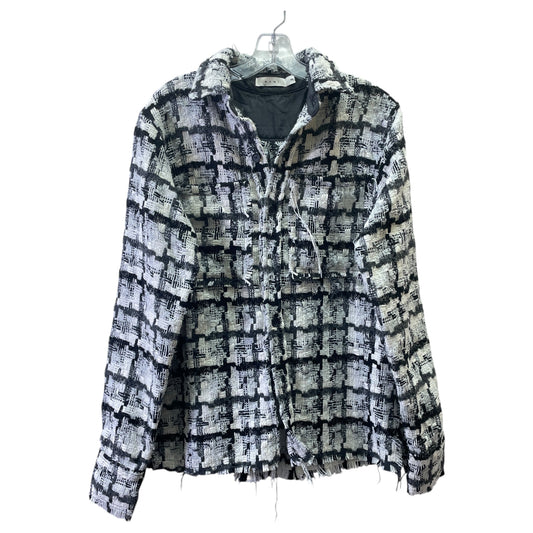 Jacket Shirt By MNML In Black & White, Size:Xs