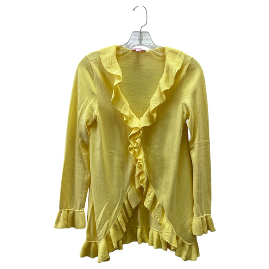 Cardigan Designer By Lilly Pulitzer In Yellow, Size:S