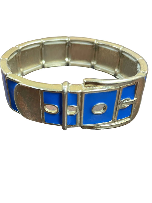 Bracelet Bangle By Clothes Mentor In Blue & Silver