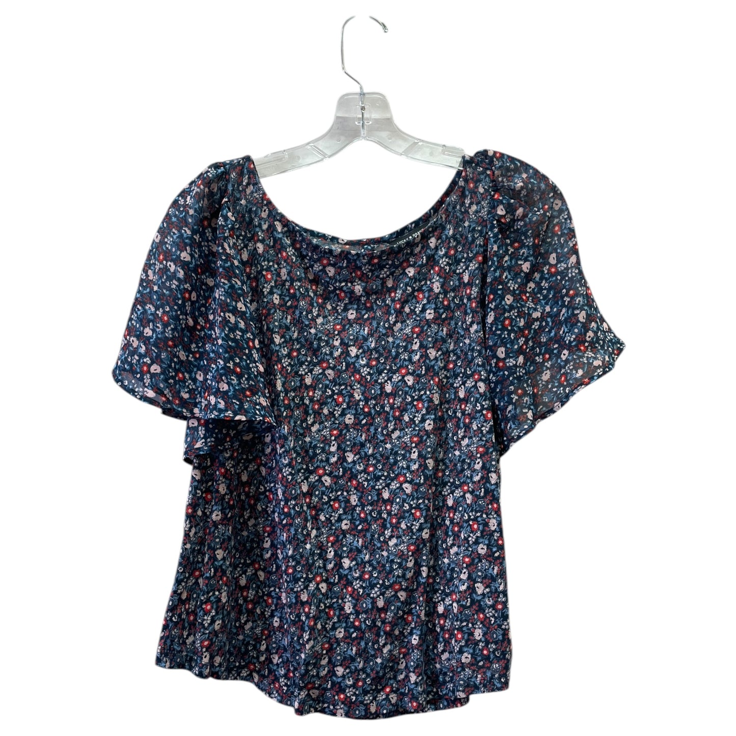 Top Ss By Lucky Brand In Floral Print, Size:Sp