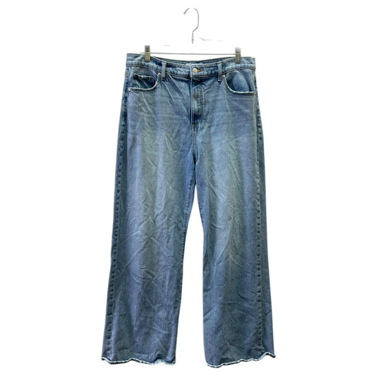 Jeans Wide Leg By Loft In Blue Denim, Size:10