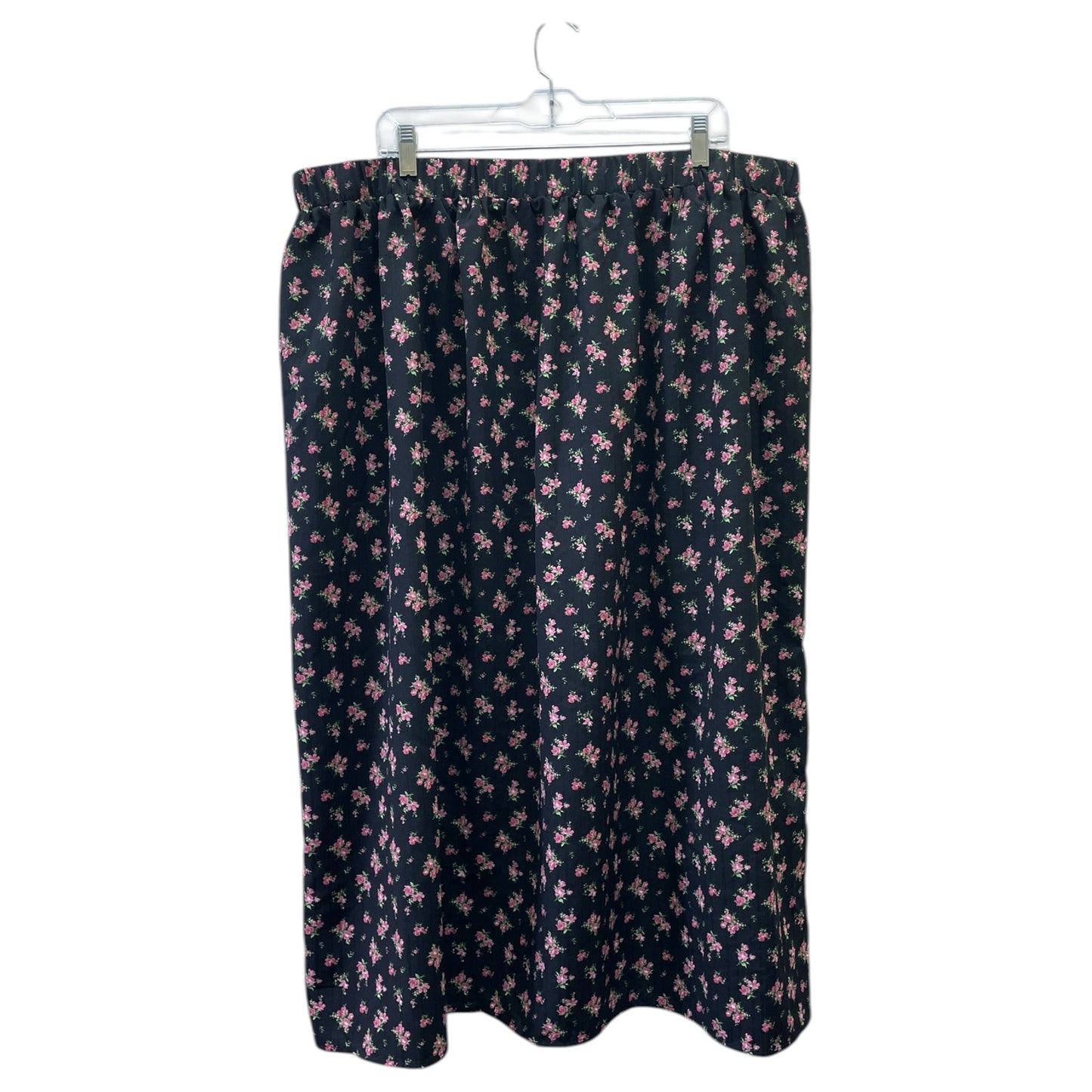 Skirt Maxi By Cider In Black & Pink, Size:4X