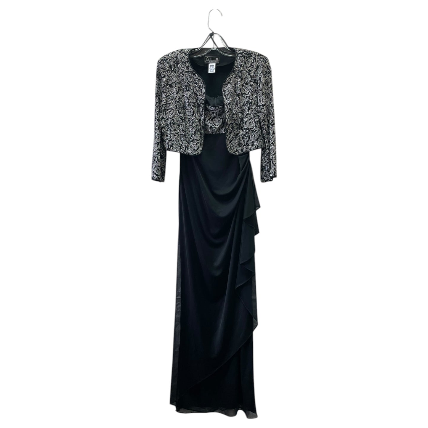Dress Party Long By Alex Evenings In Black, Size:6