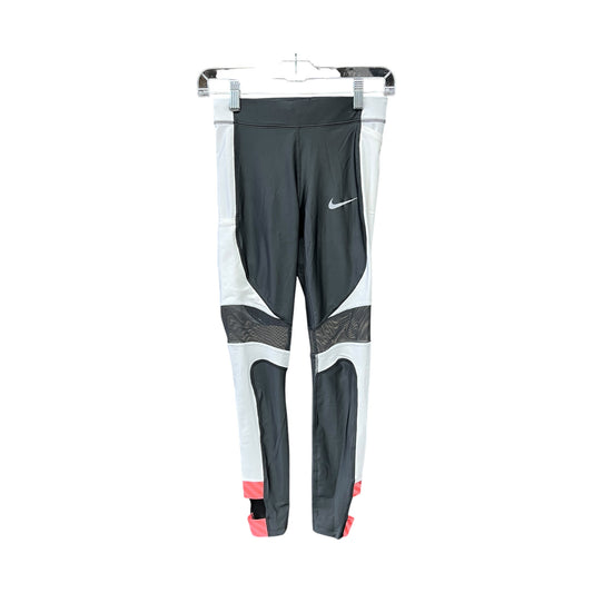 Athletic Leggings By Nike Apparel In Black & White, Size:Xs